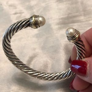 David Yurman Sterling Silver 14k Gold Bracelet